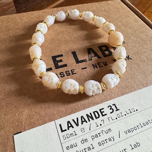 pearl skull bracelet