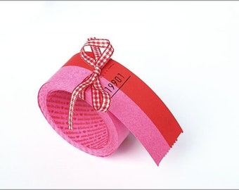 Blank lucky ticket pink roll of 100