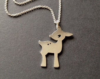 Fawn pendant made of 925 silver