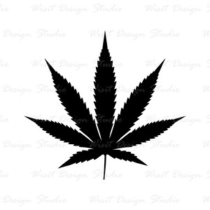 Pot leaf SVG Download, Svg Design, Cricut files, SVG files for Cricut, For Silhouette, Instant Download SVG file
