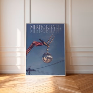 Taylor Print, Trendy Aesthetic Wall Art, Swiftie Merch, Mirrorball Print, Midnights Album Art, College Dorm Posters, Disco Ball Wall Decor
