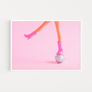 Pink Doll Disco Ball, Preppy Wall Art, Teenager Wall Art, Y2K Aesthetic ...