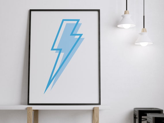 Lightning bolt wall art online