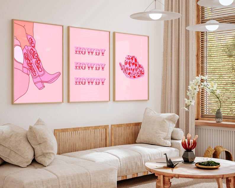 Pink Cowgirl Poster
