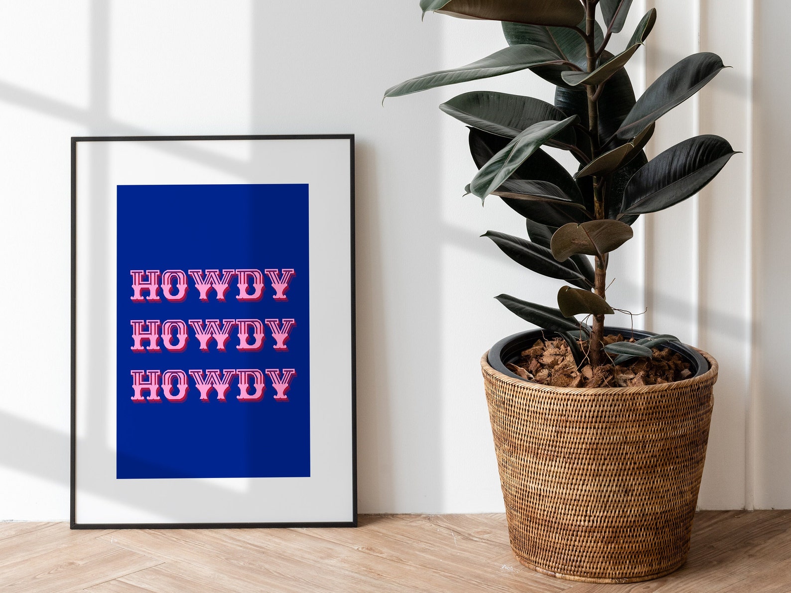 Howdy Printable Wall Art Preppy Wall Art Navy Blue Preppy - Etsy
