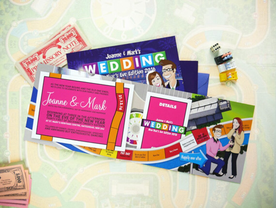 Its A Game Wedding Invitations Etsy