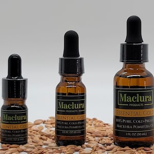 Essential Gold | 100% Pure, Cold-Pressed Maclura Pomifera Oil | Compare to One Drop Wonder | FREE SHIPPING