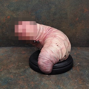 PP maggot creepy grub sculpture