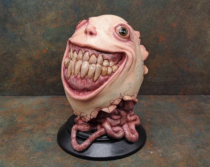 Humpty Dumpty, Creepy Horror Home Decor, Smiling Egg Sculpture - Etsy