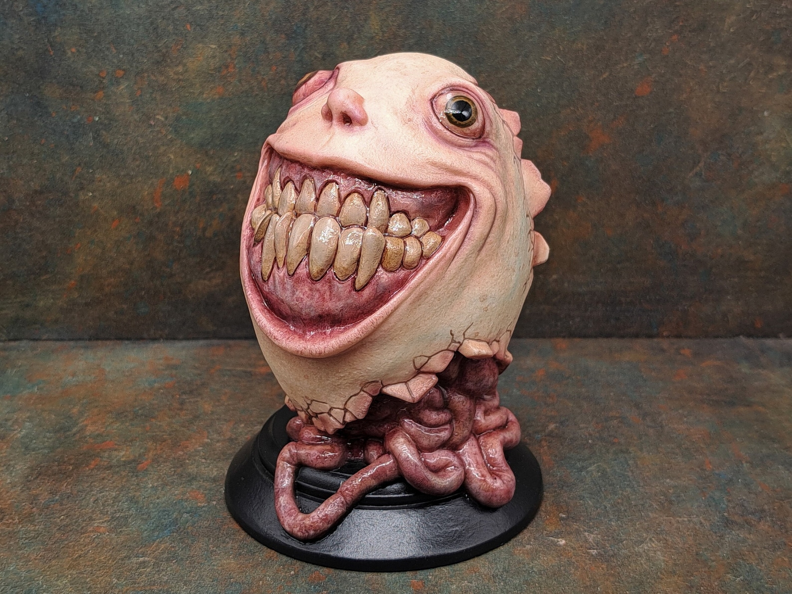 Humpty Dumpty, Creepy Horror Home Decor, Smiling Egg Sculpture - Etsy