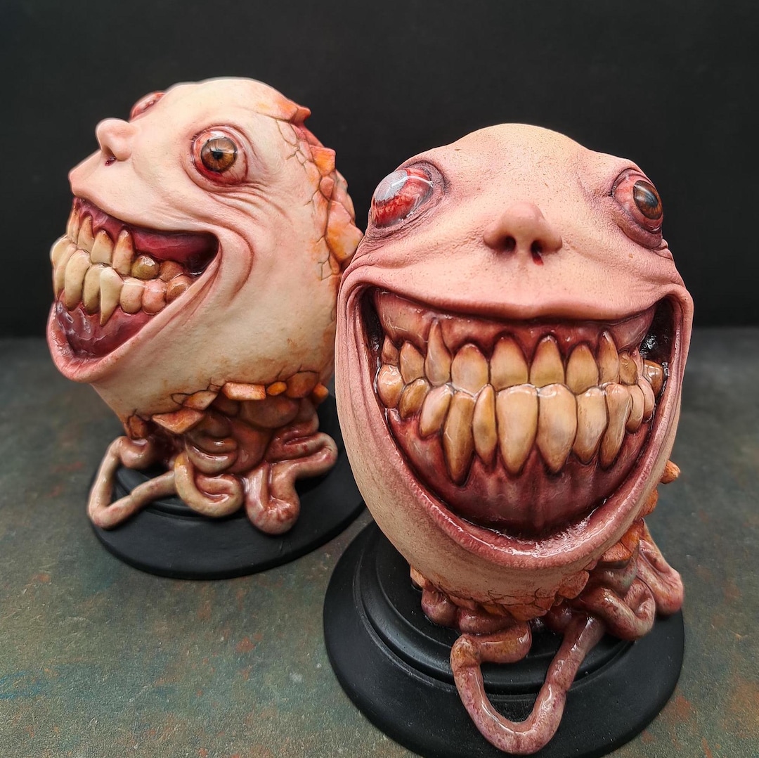 Humpty Dumpty, Creepy Horror Home Decor, Smiling Egg Sculpture - Etsy