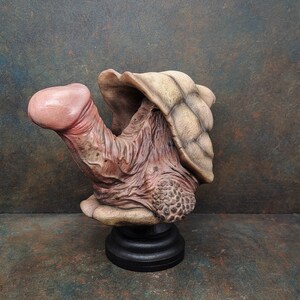 Realistic PP turtle sculpture, oddity and horror decor image 3