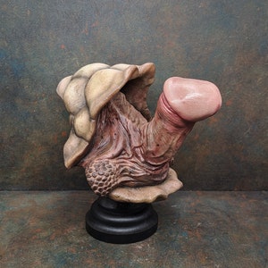 Realistic PP turtle sculpture, oddity and horror decor image 5
