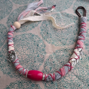 Pink Hair Wrap, Dreadlock Wrap, Fabric wrap, Mookley