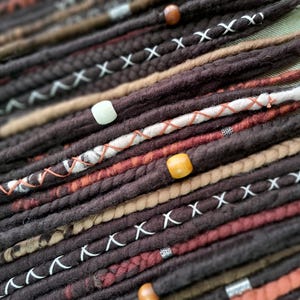 Wool Dreadlock extensions, EarthyNatural, Made to Order, Mookley Dreadlocks