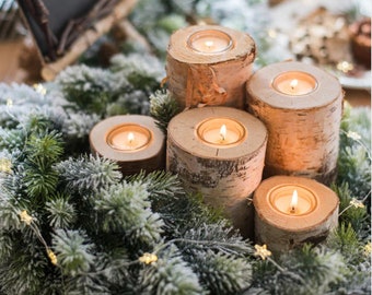 rustic christmas candles christmas centerpiece for table christmas table decor christmas decorations rustic holiday decor set of 5 - Etsy Christmas Decorations rustic christmas candles christmas centerpiece for table christmas table decor christmas decorations rustic holiday decor set of 5 - Etsy Christmas Decorations