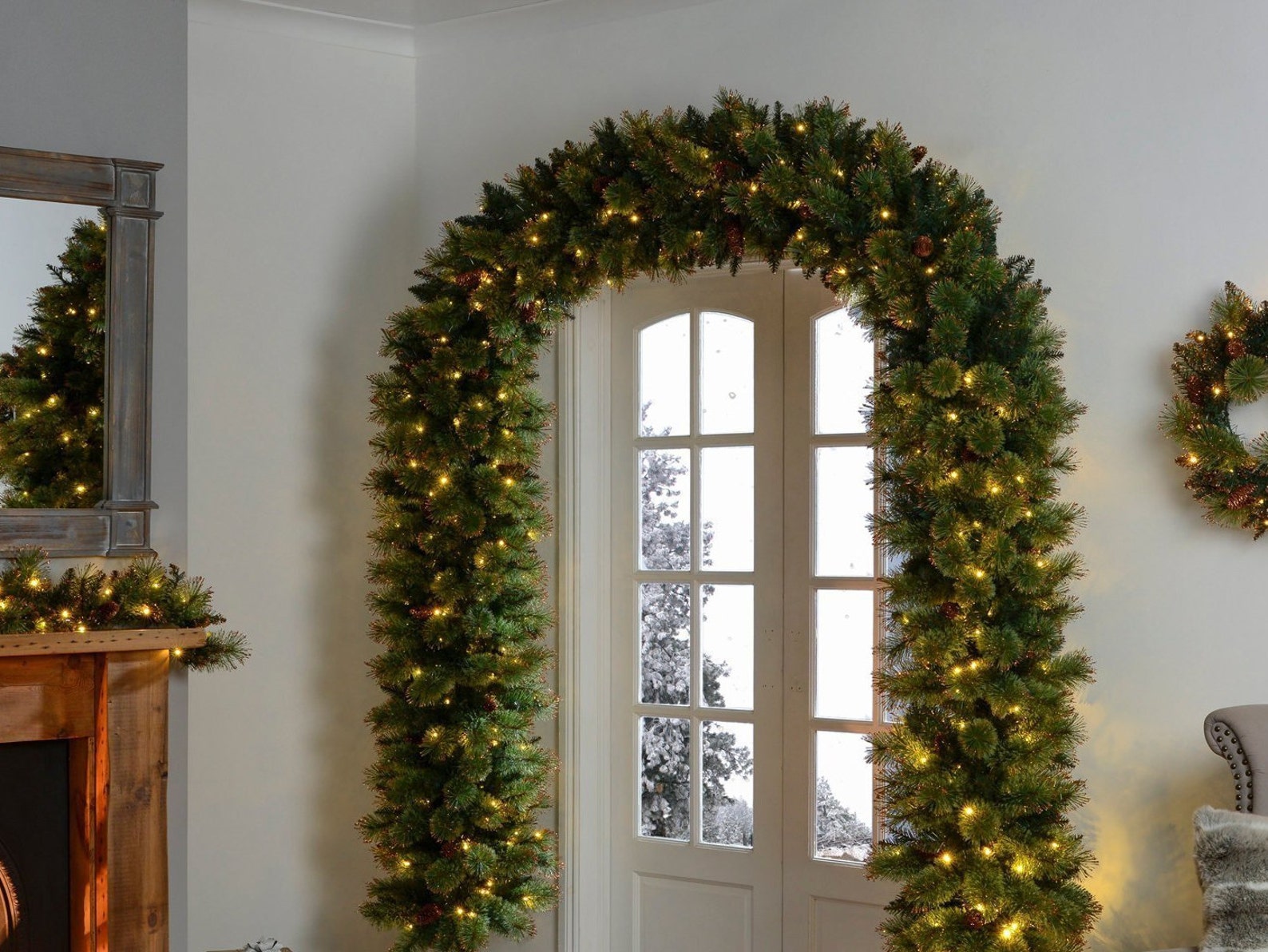 Metal Christmas Decorations Arch Christmas Holiday Decorations Etsy UK