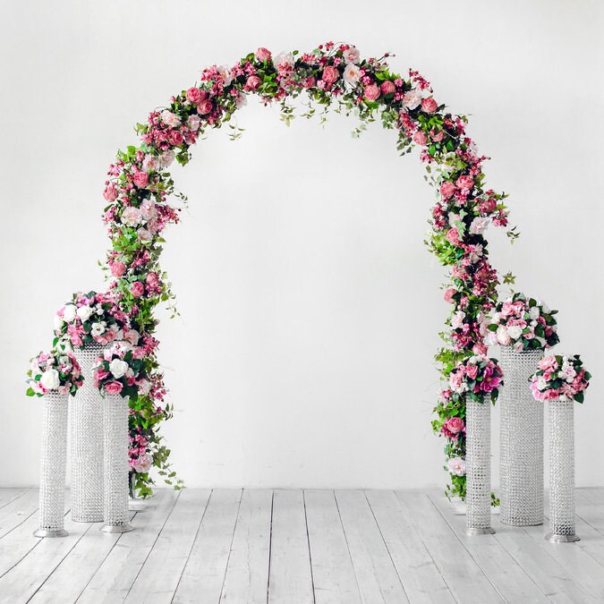 Oval Wedding Arch Floral Arch Wedding Decoration Wedding Etsy UK