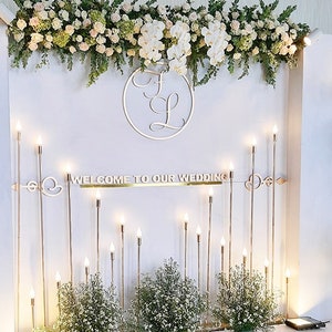 Wedding Light stand Light Wedding decor Wedding arch Wedding ceremony decor Wedding decorations Arch decor image 6