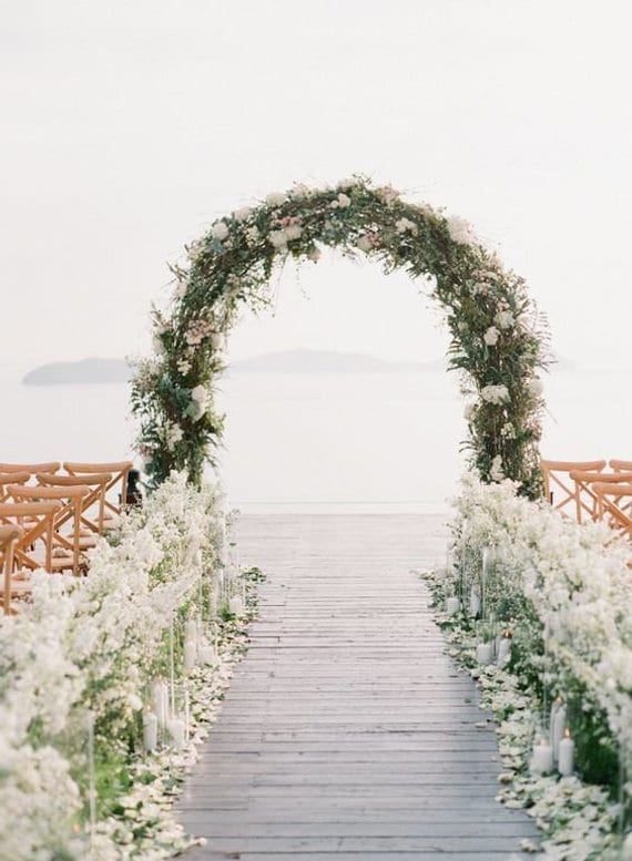 Oval Wedding Arch Floral Arch Wedding Decoration Wedding Etsy
