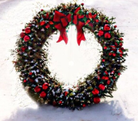 Christmas circle arch Christmas decorations Christmas garland | Etsy