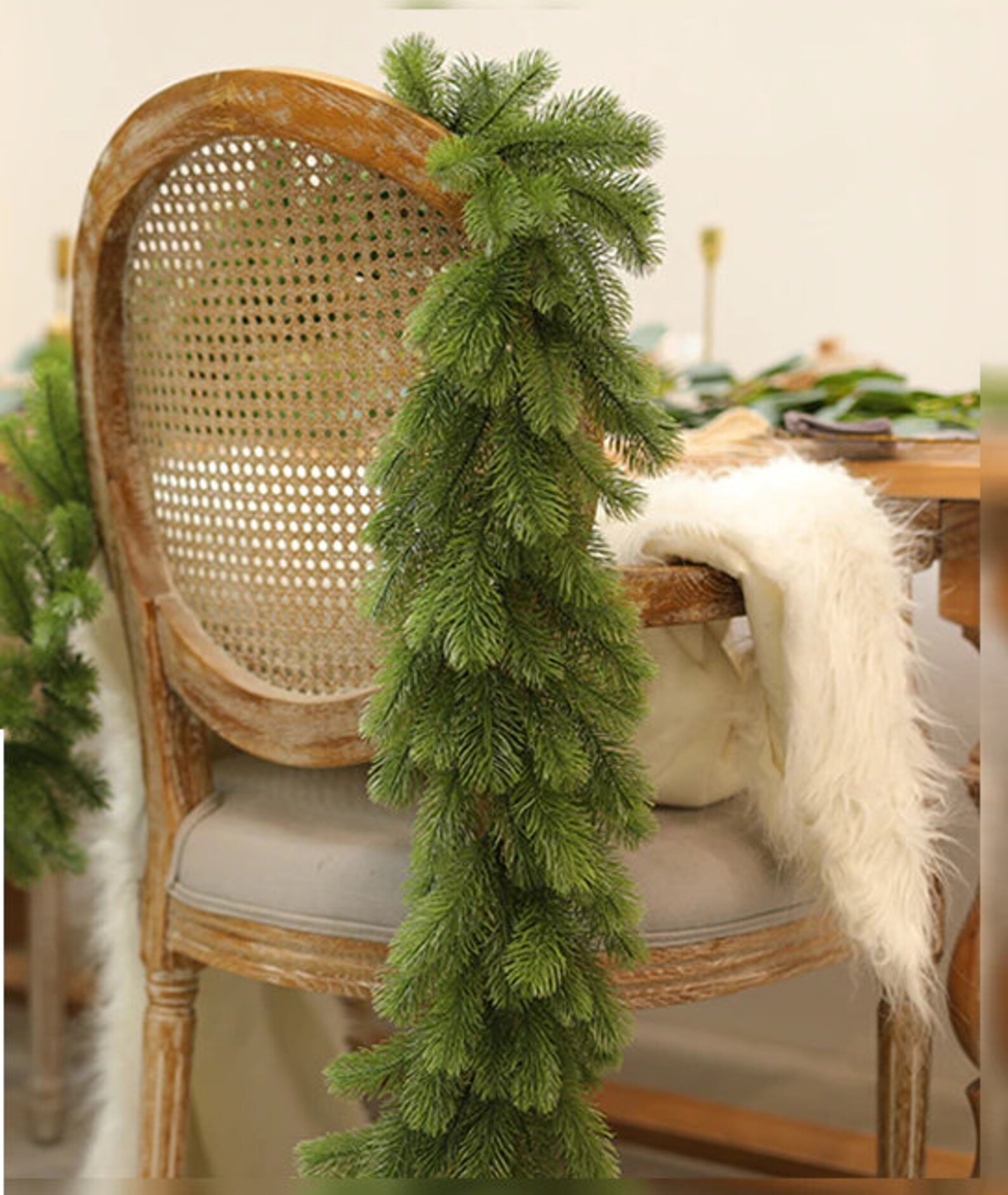 Greenery Garland Christmas Garland Green Christmas Decoration Holiday