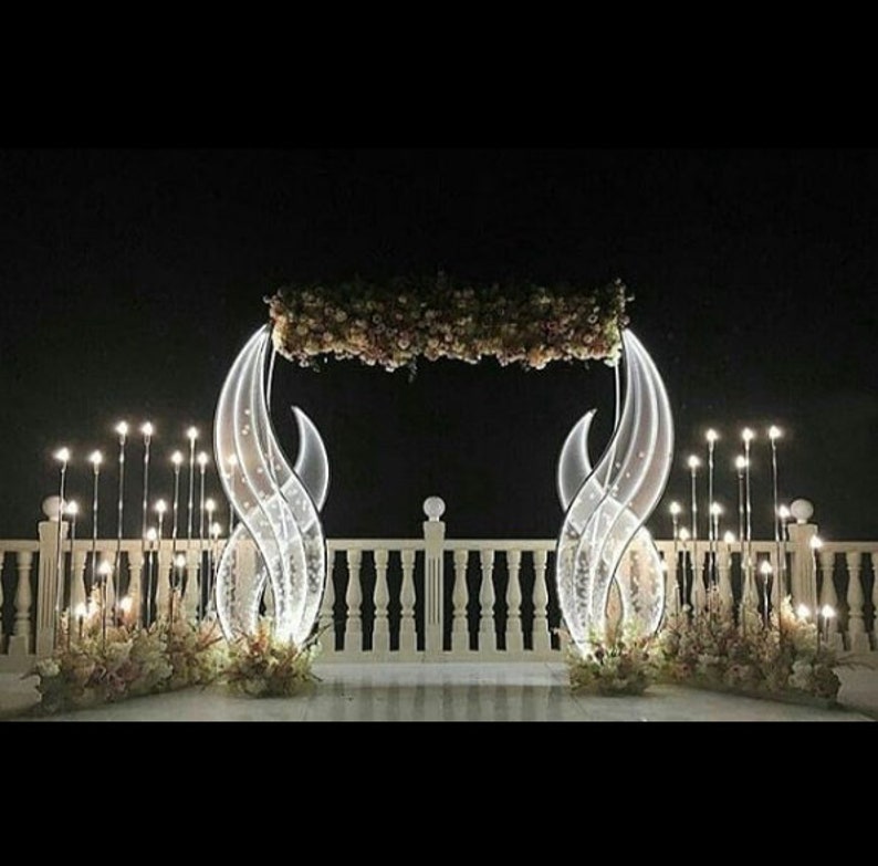 Wedding Light stand Light Wedding decor Wedding arch Wedding ceremony decor Wedding decorations Arch decor image 2