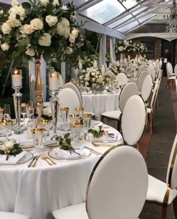 4 Hand Blown Glass Wedding Decor Flower Napkin Holders Pretty Set-up NOS TGD-582