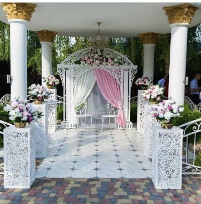 Stand Decor Flower Stand Wedding Decoration Wedding Etsy