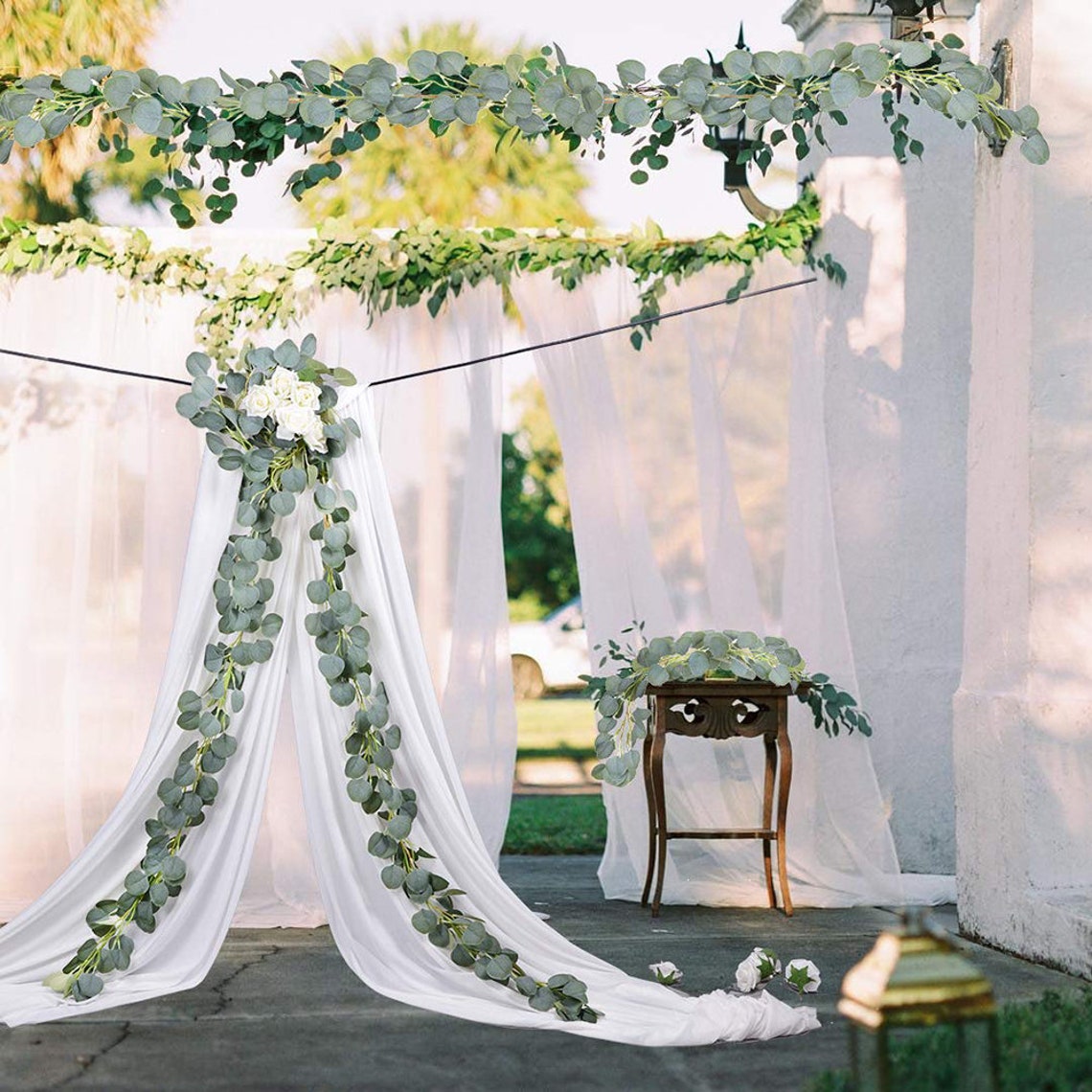 Artificial Eucalyptus garland Wedding Arch decor Greenery Etsy
