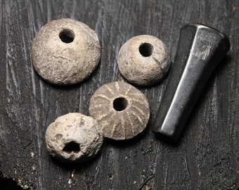terracota ancient antique clay for your assemblage No.001038 bead PRE COLUMBIAN SPINDLE whorls