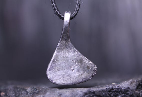 Ancient Viking Silver Axe Pendant, Norse Jewelry, Medieval Artifact, Viking Age