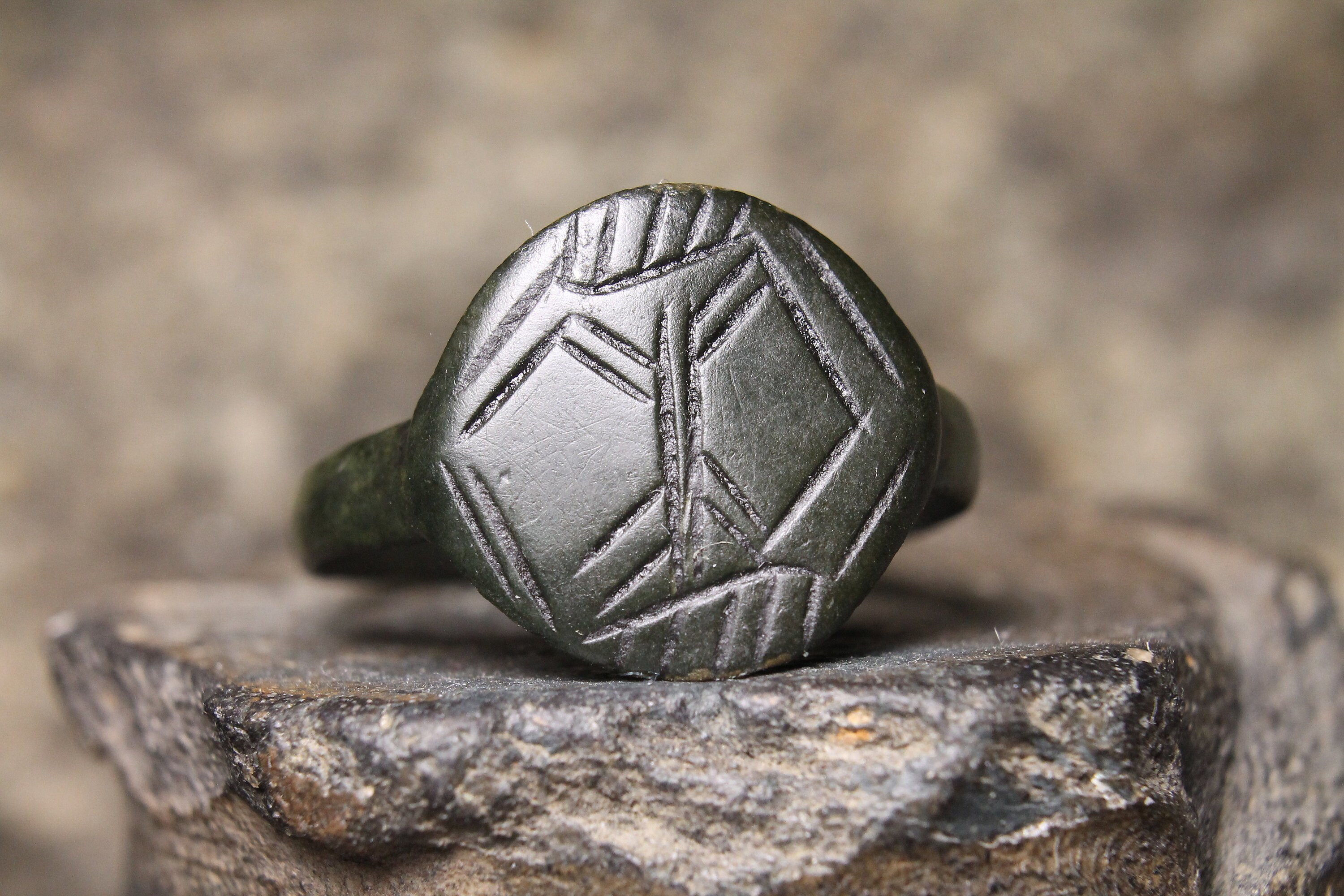 Ancient Viking Ring / Viking Artifacts / Runes Ring / Runic Etsy