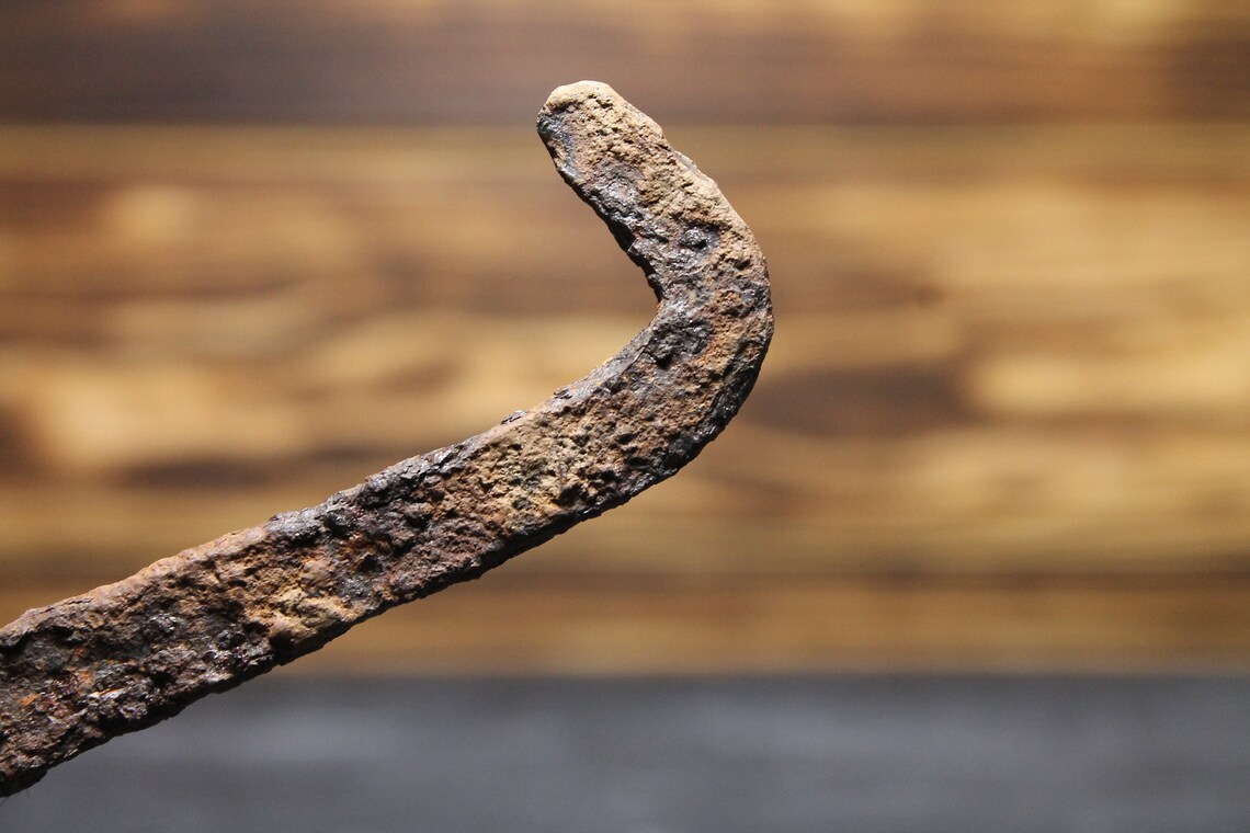 Ancient Viking Iron Fishing Hook / Large Size / Archaeological Etsy