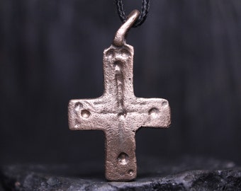 Ancient Medieval Cross Necklace, Christian Artifacts, Viking Cross, Scandinavian Jewelry, Viking Age, 800-1200 AD