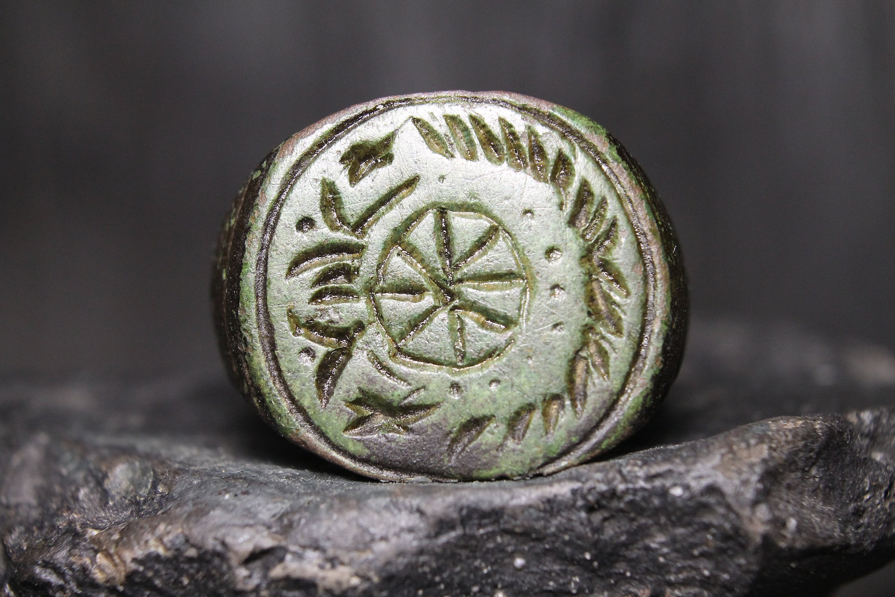 Viking Artifacts / Authentic Viking Bronze Patterned Ring / Etsy