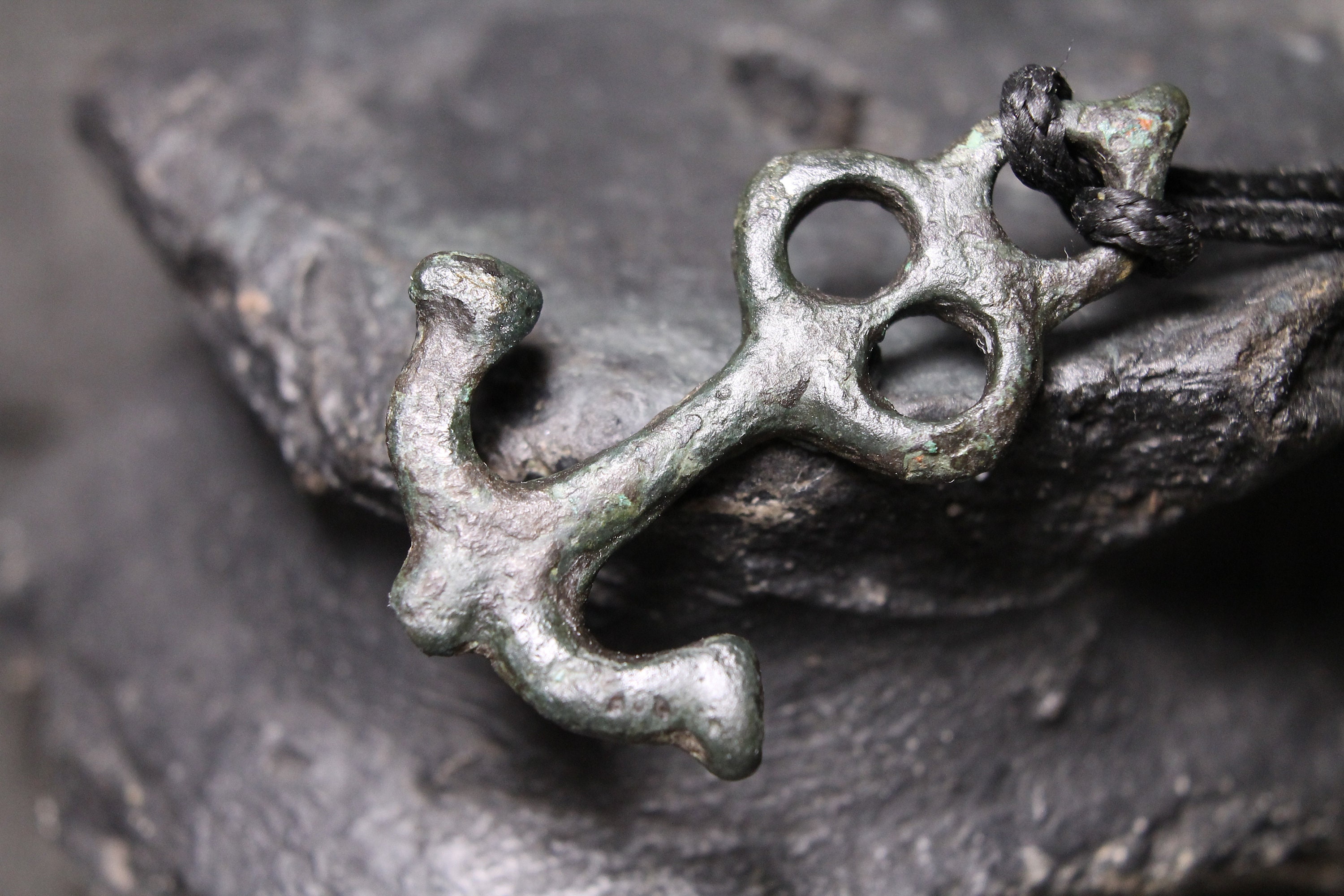 Viking Bronze Anchor Charm / Viking Artifacts / Viking Jewelry Etsy
