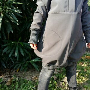 Softshell coat from size 104 with unicorn appliqué image 7