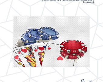 Spades Cross Stitch Etsy