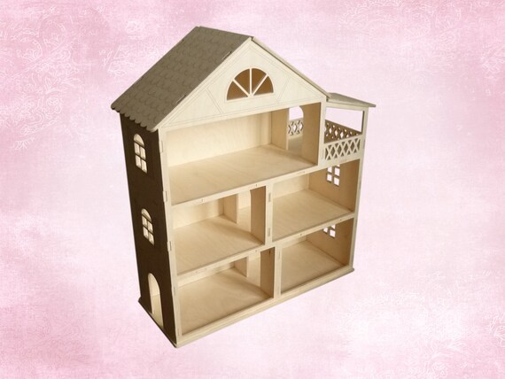 etsy wooden dollhouse