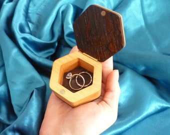 Wedding Ring Box, Engagement Ring Box, Proposal Ring Box, Wooden Ring Box, Wood Ring Box,  Rustic Ring Box