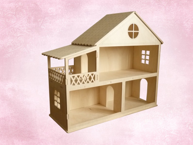 etsy wooden dollhouse