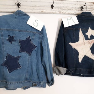 Star Distressed Denim Shacket
