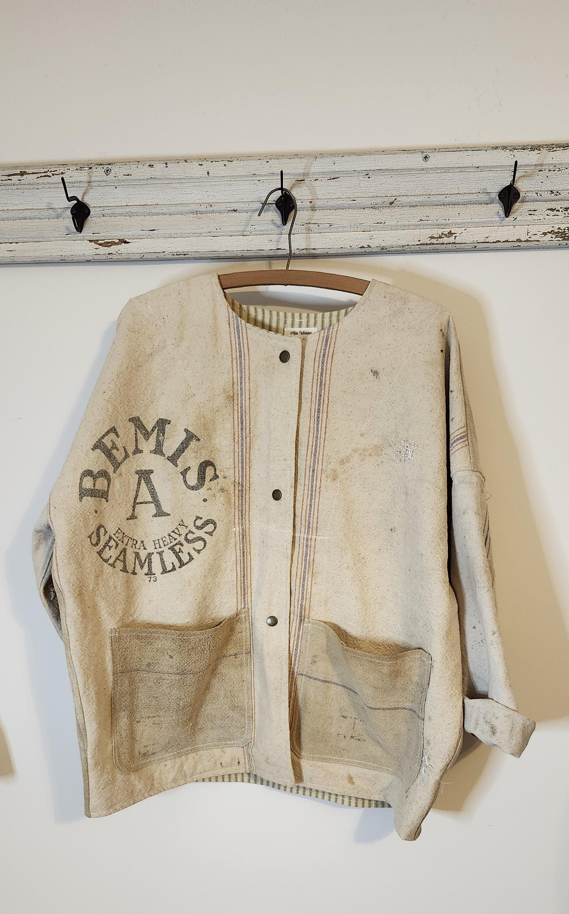 Feed Sack Jacket - Etsy Feed Sack Jacket - Etsy