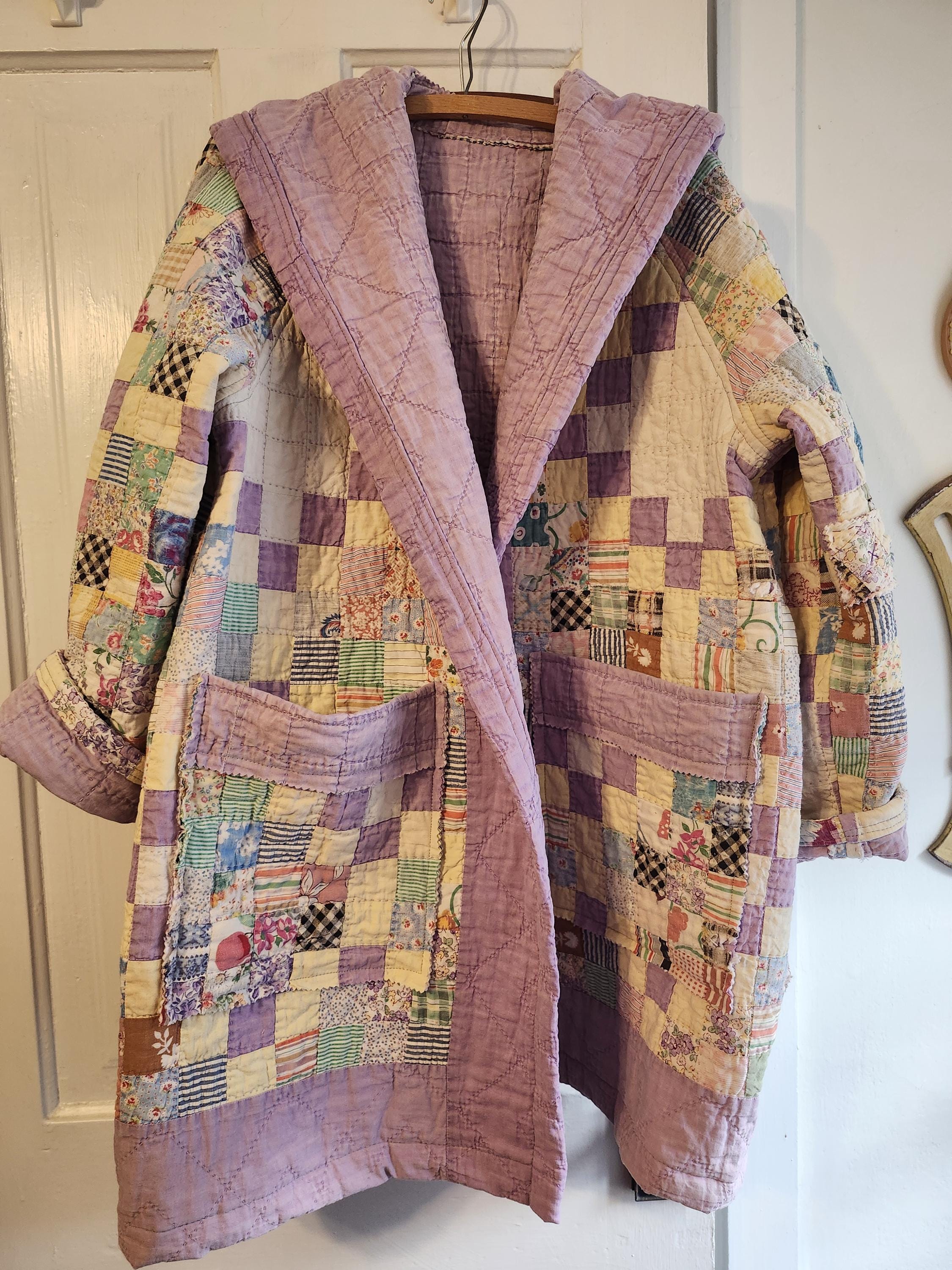 Quilt Coat With Hood - Etsy Quilt Coat With Hood - Etsy
