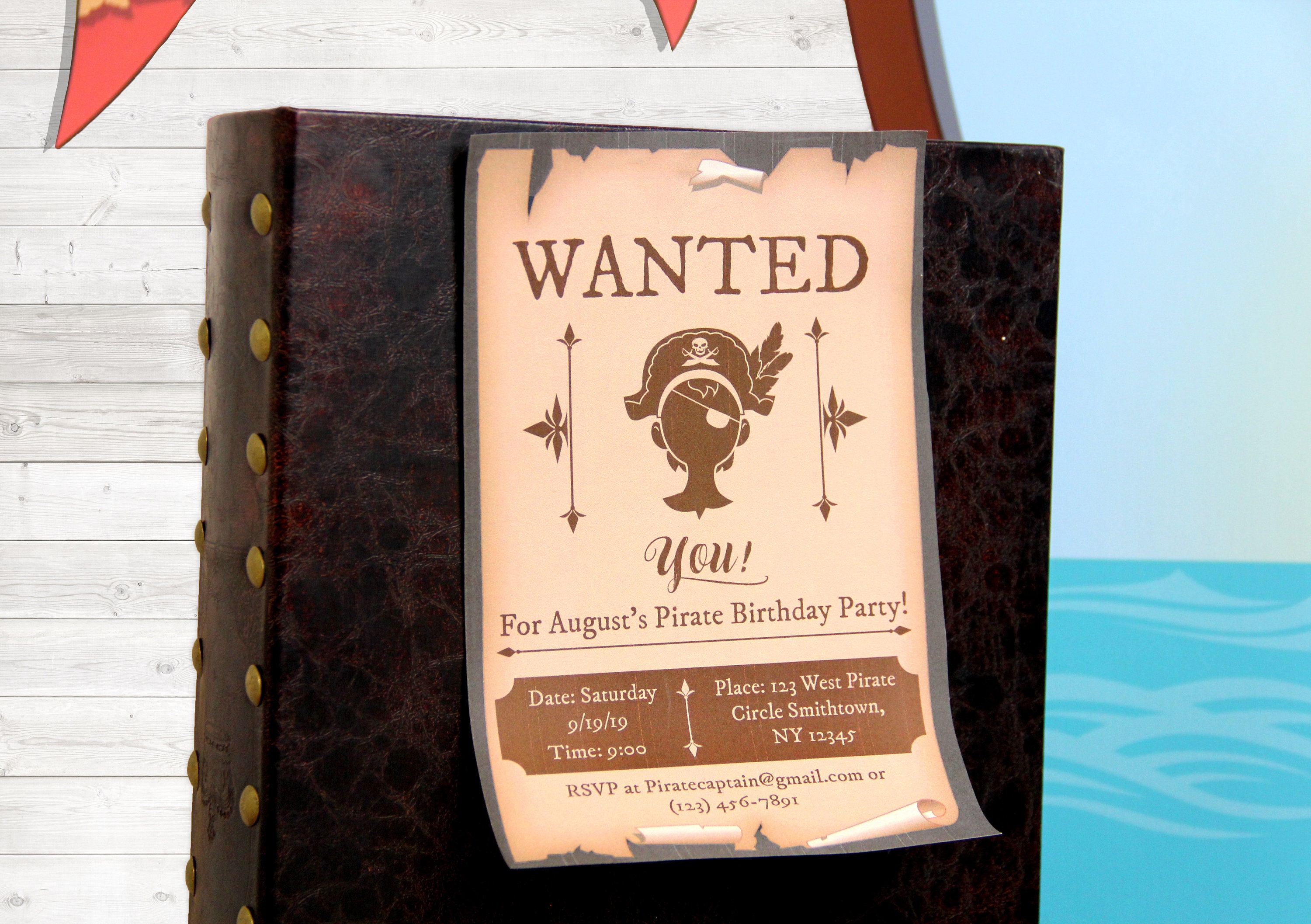 Printable Pirate Party INSTANT DOWNLOAD Customizable Invitations ...