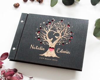 Wooden guest book Personalized guest book wedding gift an idea for a gift