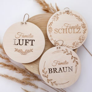 Wooden ornament personalized decoration Baby shower gift engraved name image 5