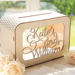 Personalisierte Kartenbox zur Hochzeit, Individuelle Holzbox, Hochzeitsdekoration, Rustikale Hochzeitsdekoration, Andenkenbox
