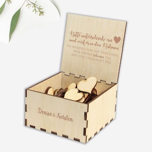 Heart box with the pen for Dropbox Guestbook Special Offer